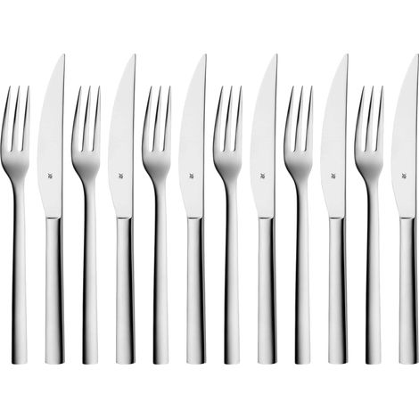 WMF Nuova Set de 12 Couverts en Acier Argenté (1/5)