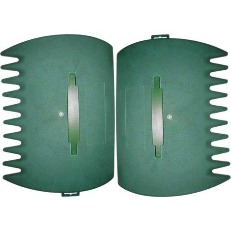 Leaf rake, two-part manual leaf scoop for hazelnuts, quick collection of fallen leaves, leaf rake for garden and yard, hand rake for collecting leaves, etc. (1/5)
