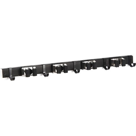 Supporto Muriere per Scope – Acciaio Inox 44/52cm, Montaggio Senza Foratura, Design Elegante e Robusto – Ideale per Bagno, Garage e Uffici (1/5)