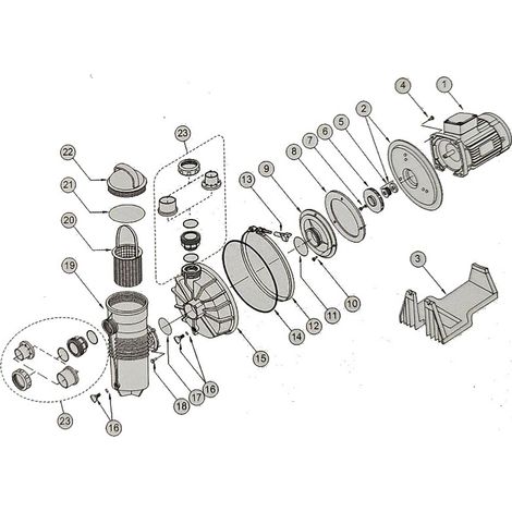 Pentair – Panier préfiltre pour pompe piscine – Filtre à tamis – Filetage plomberie – Hauteur 165 mm – Diamètre haut 135 mm – Diamètre bas 120 mm (1/3)