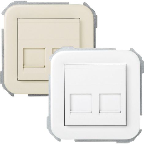 Tapa para 2 conectores RJ AMP blanco Simon 31089-60 (1/2)