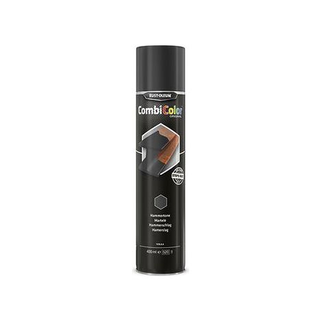 Rust-Oleum COMBICOLOR Original Hammertone - Schwarz 400ml, Einschicht-System für Metallschutz