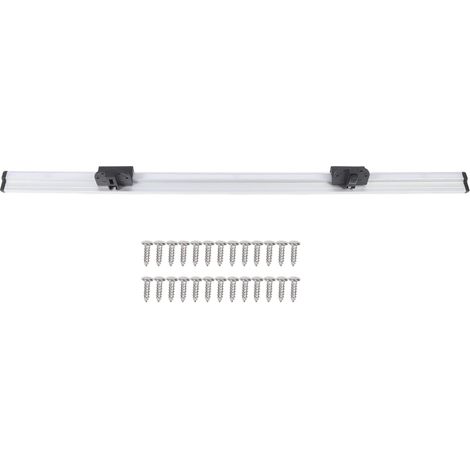 Ortviai Rail de fixation pour table RV en aluminium anodisé – 985 mm, support mural démontable pour camping-car, fourgon aménagé, bateau