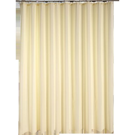 Filiyano-Rideau de douche beige 100 cm de large x 180 cm de haut (1/5)