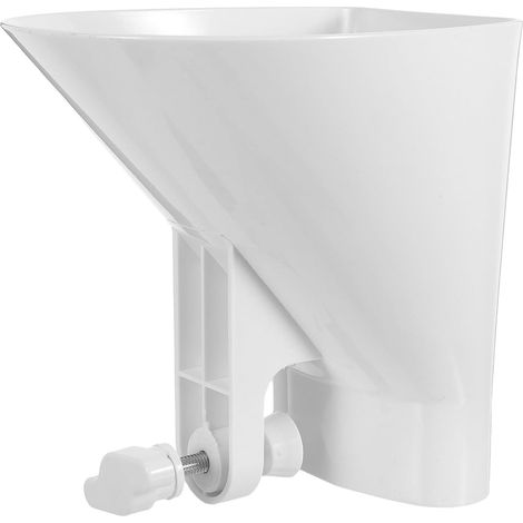 Weißer Abs Mehltrichter für Küchenmaschinen Zubehör Platzsparend und Präzises Einfüllen von Zutaten Passend für Kitchenaid Rührgeräte mit 13,5x13x9cm Größe (1/5)