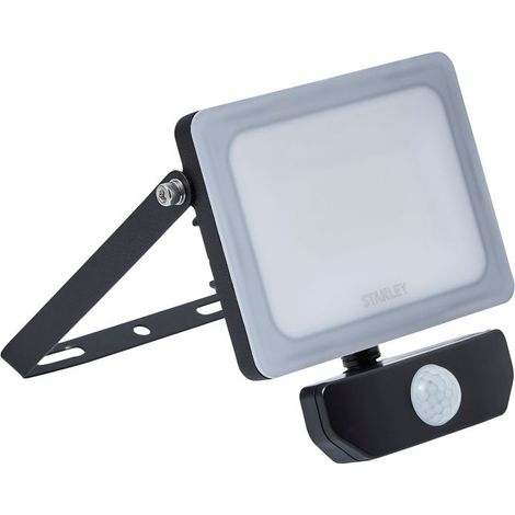 Stanley 20 Watt Outdoor LED Security Black Floodlight With PIR Motion Sensor (1/4)
