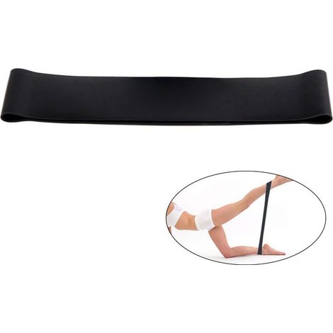 MINKUROW Fasce Elastiche Per Esercizi Con Fascia Elastica Per Esercizi In Casa, Palestra, Yoga, Fitness, Nero (1/2)