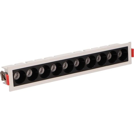JSSEVN - 20W 2200lm LED-Deckenstrahler, rechteckige LED-Einbauleuchte, lange LED-Deckenleuchte für Wohnzimmer und Flur (Neutralweiß, 4000k) (1/5)