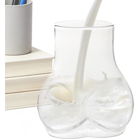 shaped glass made of craft glass for coffee fun and creative