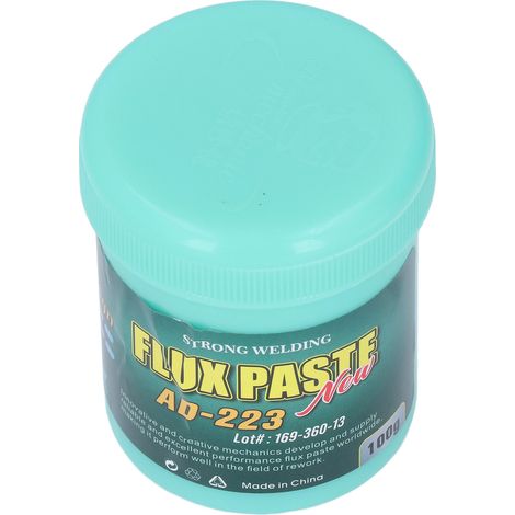 Pâte de flux de colophane écologique pour soudure électronique (cuivre, étain, fer) 100 g (1/5)