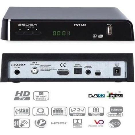 SEDEA DÉCODEUR SATELLITE S.C TNTSAT – ST 5200 HD (SUR ASTRA 19.2°) (1/2)