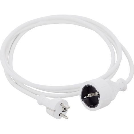 HAWA 1008290 Strom Verlängerungskabel 16 A Weiß 3.00 m H05VV-F 3G 1,5 mm²