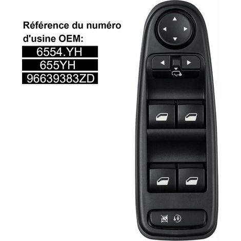 C4 Picasso Window Regulator Switch 6554.YH Window Regulator Switch Button for Citroen C4 Grand Picasso