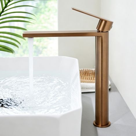 Robinet Lavabo Salle de Bain Haut, Mitigeur Lavabo Vasque à Poser (1/5)