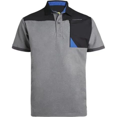 HORTEN POLO DE TRAVAIL 1403 Noir , Gris chiné XL (1/5)
