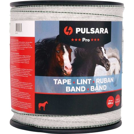 Fettuccia Pro 40mm con 10 conduttori in acciaio inox da 0,28 bobina da 200m colore bianco
