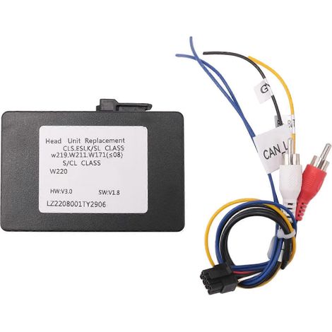 Boîtier optique de données numériques MOST pour Mercedes-Benz Classe S/CL SL ECS CLK E ML Classe E W211, décodeur à fibre optique et adaptateur radio (1/5)