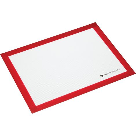 KitchenCraft MasterClass aufrollbare und wiederverwendbare Backofenmatte of Silikon, 40 x 30 cm