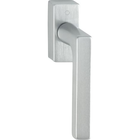 Poignée de fenêtre carré 7 x 32 mm, en laiton chromé mat, 3484522
