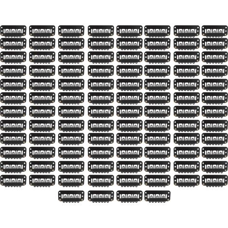 100 pinces à cheveux invisibles en forme de U à 6 dents pour bérets, chapeaux de pêcheur, chapeaux anti-chute et pinces à cheveux coupe-vent pour enfants (1/5)