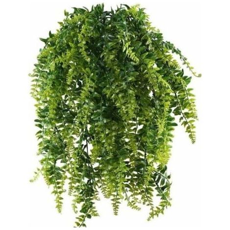 Fougère Artificielle - 90 cm - Pour Décoration Murale ou Suspension - Lot de 2 (1/4)