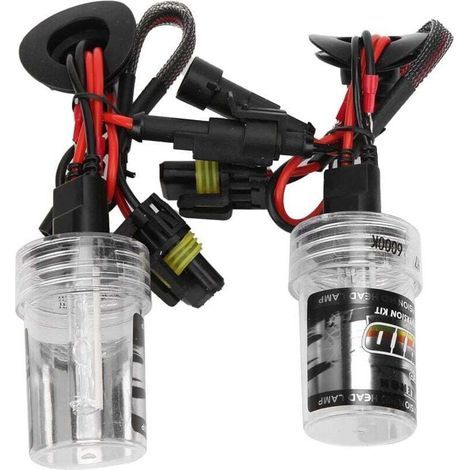 Ampoules de Phare Xenon 6000K. H7 Socket 35W Ampoule de Phare HID de Voiture 6000K Super Power Protection contre les Surcharges Universel 12V (1/4)