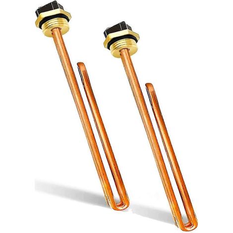 Deux éléments chauffants pour chauffe-eau HE 55220, adaptés aux chauffe-eau électriques Pou 6, 8 et 11. (1/5)
