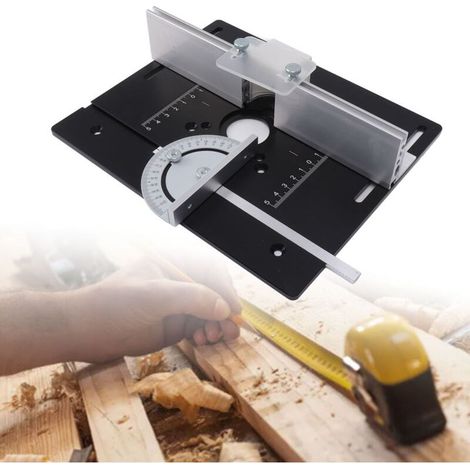 Einlegeplatte für Frästische aus Aluminiumlegierungsstahl, höhenverstellbare Einlegeplatte für Fräsmaschinen. (1/5)
