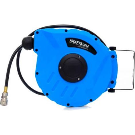 AVVOLGITUBO ARIA COMPRESSA TUBO PVC 10MT ATTACCO RAPIDO 1/4" PARETE KRAFT (1/5)