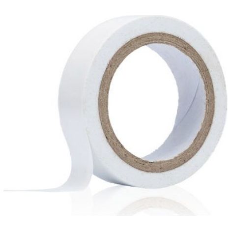 Ruban Isolant - Blanc - 16 mm x 10 m - PVC - Résistance Thermique 80 °C - Pour Isolation Électrique - 1 Pièce