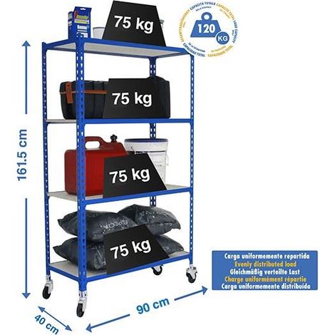 Simonrack Maderclick Mobile 4/400 Mobile Regal Blau