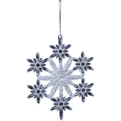 Ornamento acrilico a forma di cervo, farfalla e fiocco di neve - F
