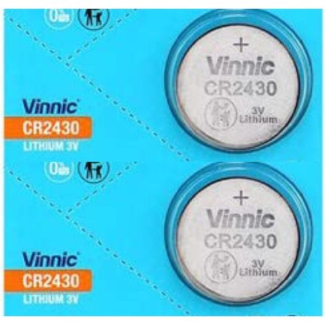 .2 Piles Vinnic lithium CR2430.
.