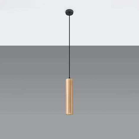 Lámpara colgante Zori madera natural (1/5)