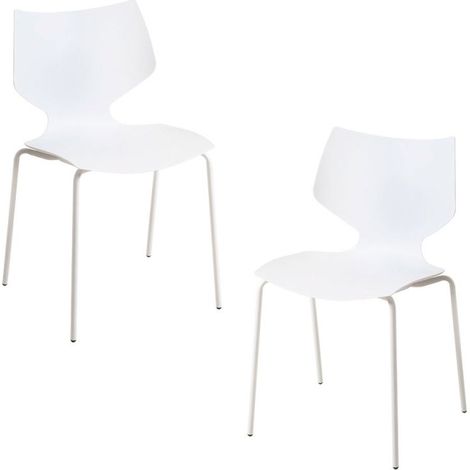 Packs Sillas Comedor - Pack 2 Sillas Plecy - Blanco (1/5)