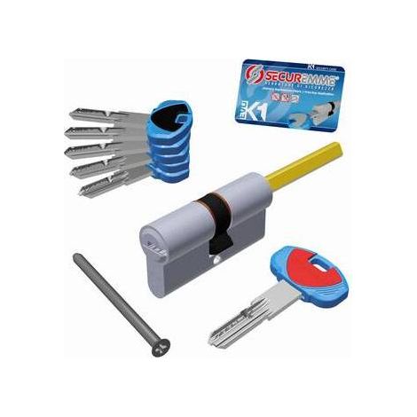 CILINDRO K1 SAGOMATO C/5CH+1C P/POM 30+30 CR SAT SECUREMME