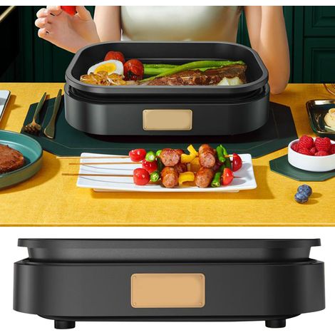 Poêle à œufs 6 trous, casserole antiadhésive pour le petit-déjeuner, appareil multifonction pour le petit-déjeuner, appareil à hamburger sans couvercle (1/5)