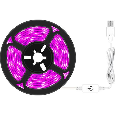 Bande lumineuse USB pour plantes, étanche, idéale pour les plantes d'intérieur, les serres et le jardinage (3 m) (1/4)
