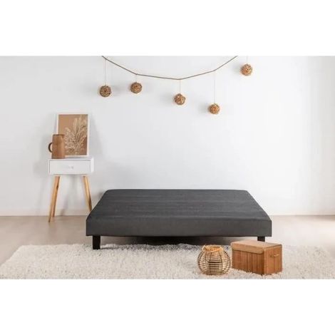 deko-dream RAKENNE Polsterbettgestell anthrazit 140x190 cm