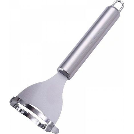 Éplucheur à maïs, argenté, 17,5 cm, une pièce, séparateur de grains de maïs, lame à éplucher le maïs. (1/5)