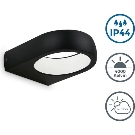 Lampe LED d'extérieur Telefunken PUKA, platine LED, 4000K blanc neutre, 7,5 W, 680 lm, noir, IP44, 25000 heures, 17,5 x 14,5 x 4,5 cm (1/5)