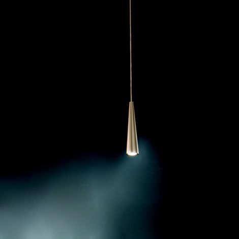 Lampada a sospensione NOA D6 cm alluminio verniciato a polvere Oro - Piccolo (1/2)