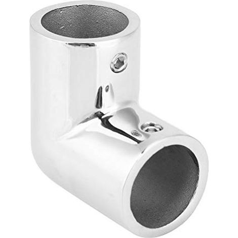 Zweiwegeverbinder - 90 Grad - Edelstahl 316 - korrosionsbeständig - 3 mm Dicke - hochglanzpoliert - 25 mm Durchmesser (optional) (1/5)