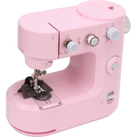 Machine à coudre domestique multifonctionnelle portable à cinq aiguilles, adaptée aux familles et aux journées des enfants, prise européenne 100-240V. (1/5)