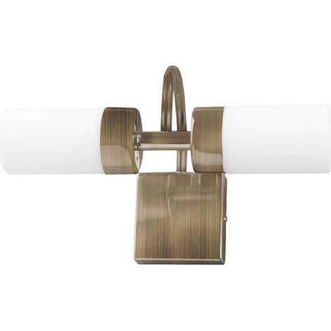 bagno lampada LED Betty vetro metallo bronzo L: 15 cm B: 26 cm H: 16cm IP44 (1/3)