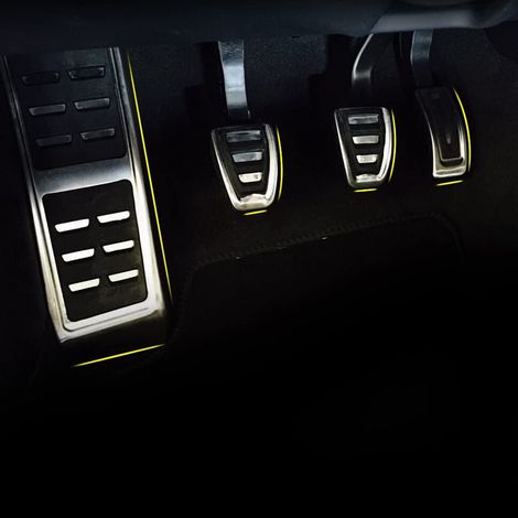 Pédales d'accélérateur/frein compatibles avec Audi A4/A5/A6/Q5 (boîte manuelle, jeu de quatre pièces) de 2009 à 2015 (1/5)
