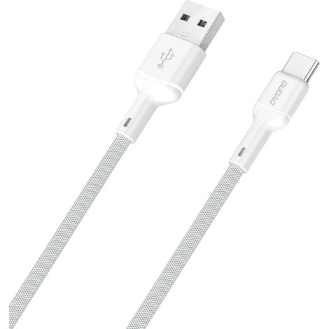 Cable USB-A a USB-C Dudao L9T 5A de 1 m - Blanco (1/5)
