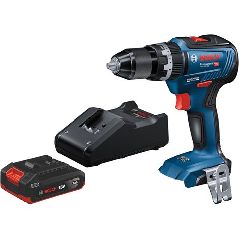 Bosch GSB 18V-55 Professional Akku Schlagbohrschrauber 18 V 55 Nm Brushless + 1x Akku 2,0 Ah + Ladegerät (1/5)