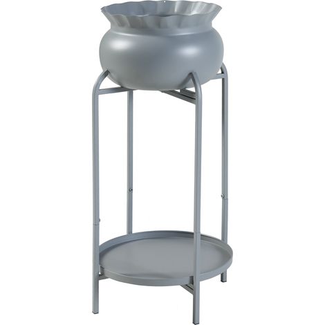 Portavasi da interno 60 x 27 x 27 cm grigio 030010332