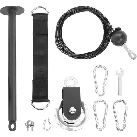 Kit fai-da-te per allenamento a casa con sistema di blocchi di sollevamento e perno di carico.